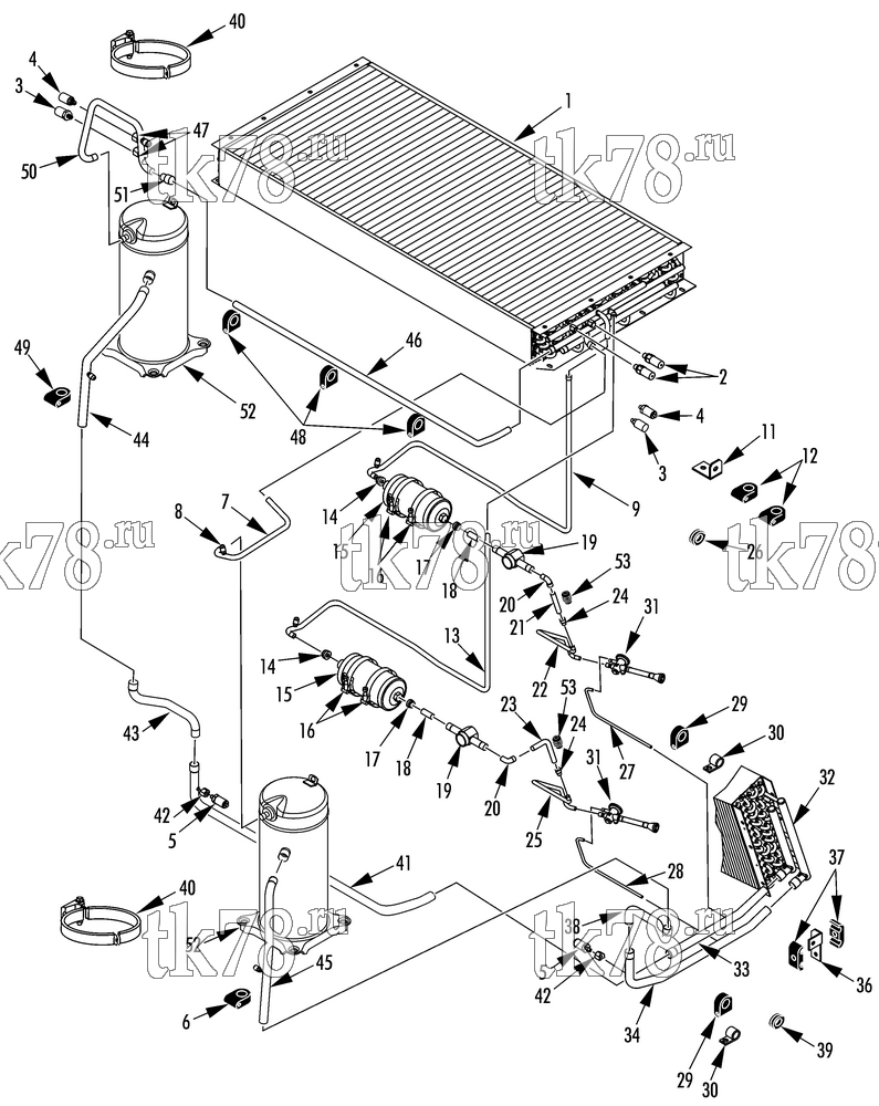 Каталог запчастей для Thermo King TE11-M7 REFRIGERATION COMPONENTS