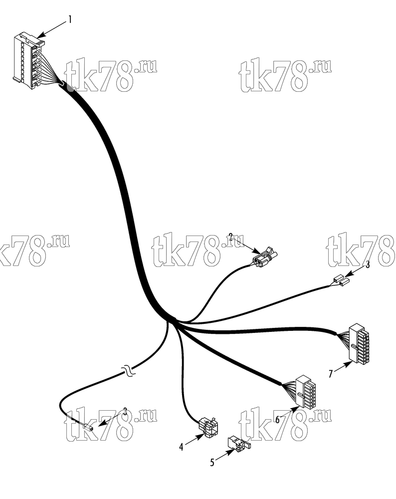 Каталог запчастей для Thermo King SR-70 Plus HARNESS CONTROL PANEL TO ClimaAIRE II