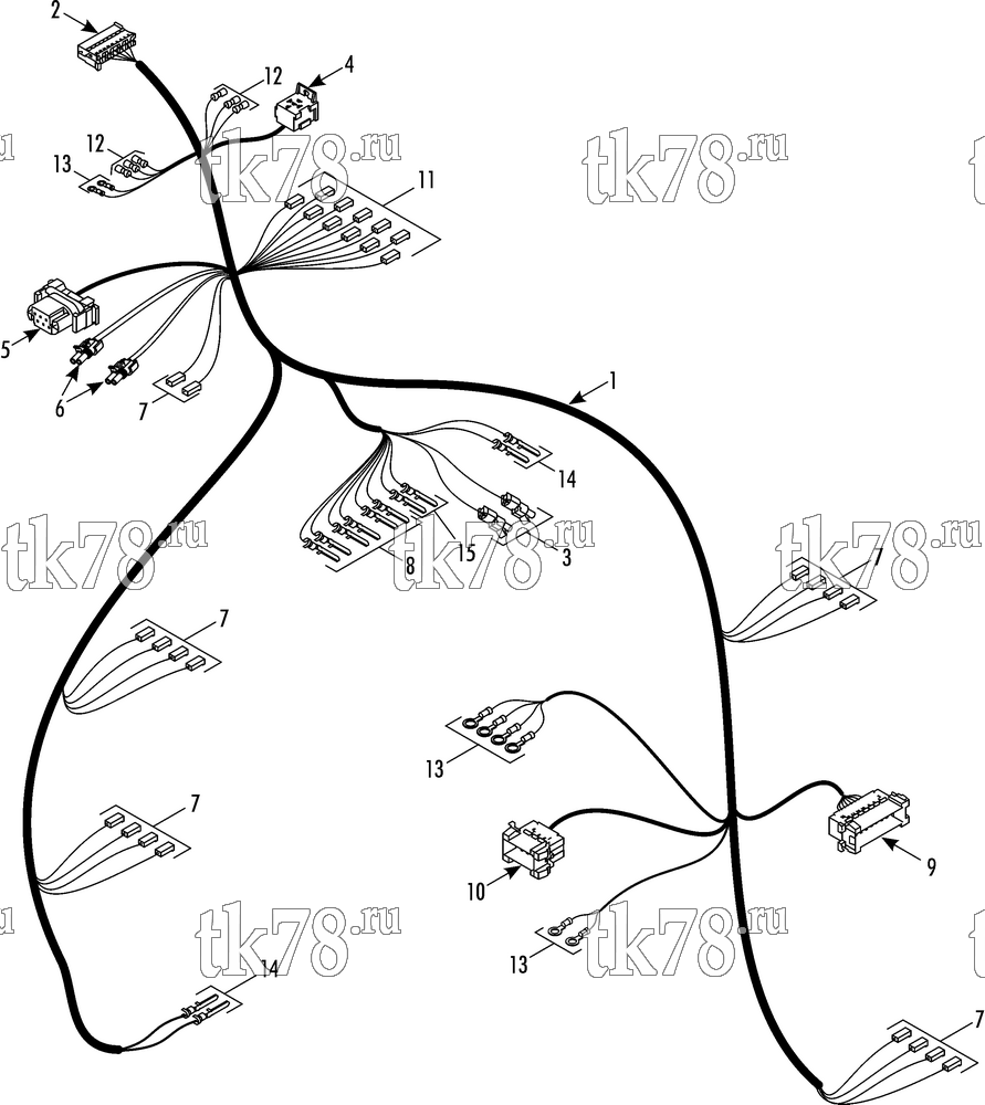 Каталог запчастей для Thermo King SR-70 Plus HARNESS ClimaAIRE SR70 24VDC