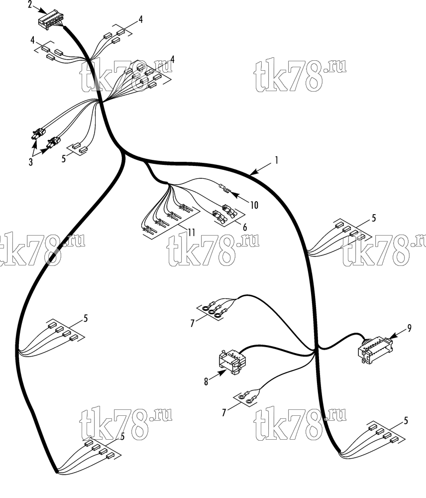 Каталог запчастей для Thermo King SR-70 Plus HARNESS EVAPORATOR