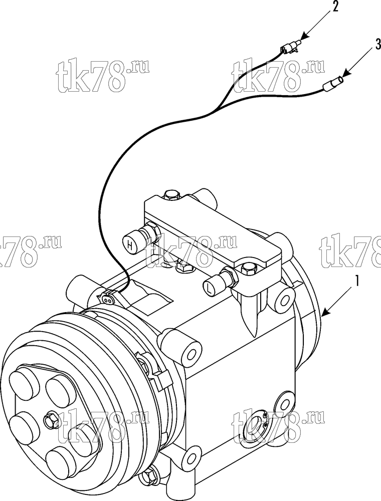 Каталог запчастей для Thermo King SR-70 Plus COMPRESSOR