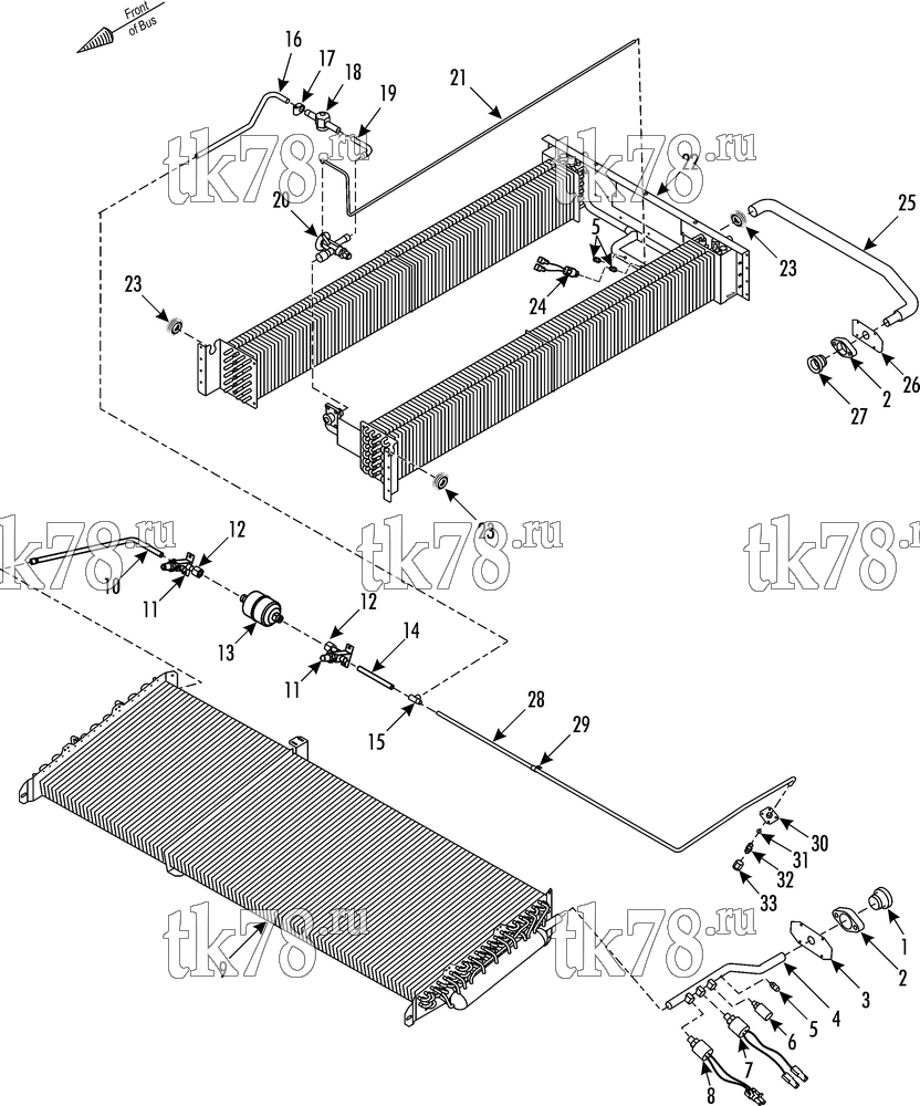 Каталог запчастей для Thermo King SR-70 Plus REFRIGERATION COMPONENTS