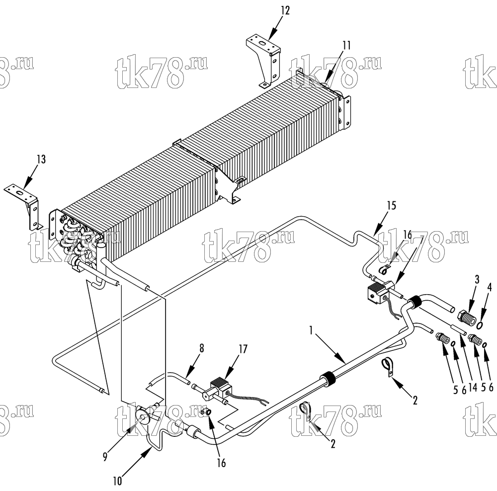 Каталог запчастей для Thermo King KV-300 II MAX EVAPORATOR REFRIGERATION