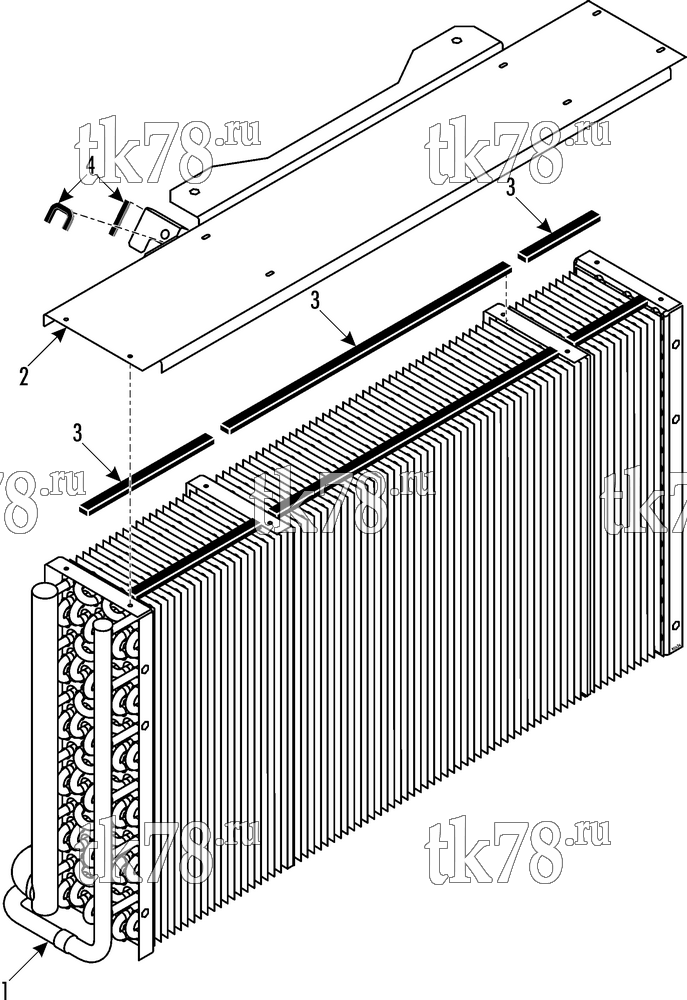 Каталог запчастей для Thermo King LRC 35 TNN1 CONDENSER RIGHT