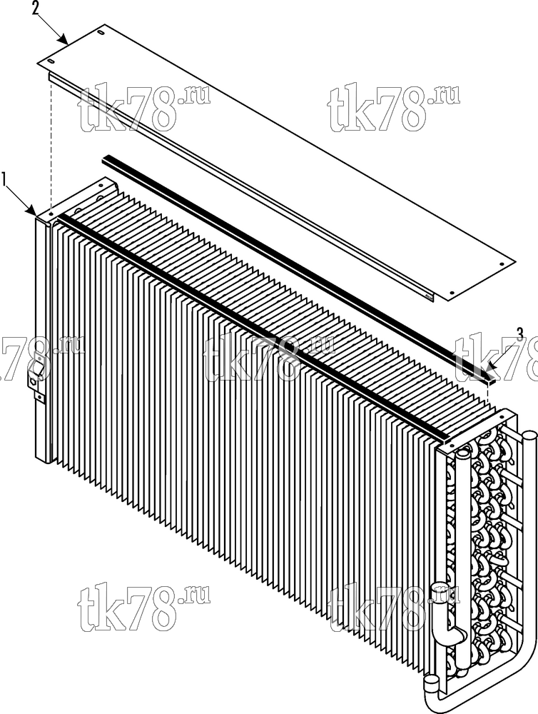 Каталог запчастей для Thermo King LRC 35 MKII AUBAGNE CONDENSER BACK