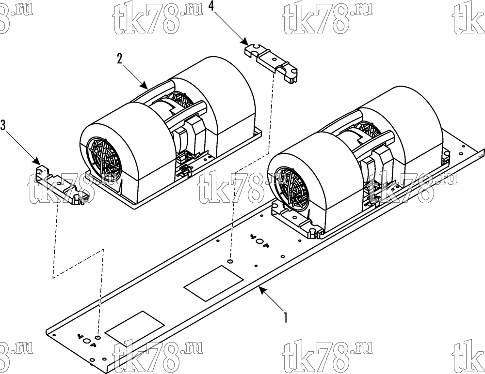Каталог запчастей для Thermo King ATHENIA S700 W CAN VDL BLOWERS (008664)