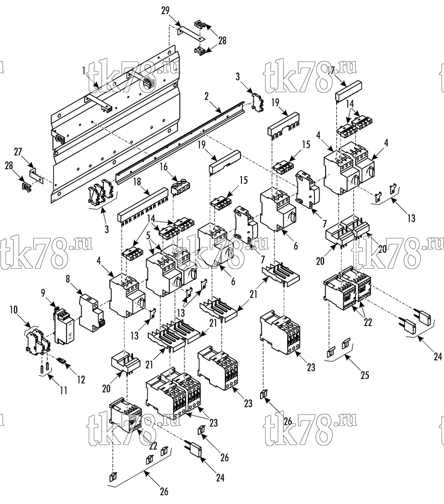 Каталог запчастей для Thermo King CITADIS 35 kW TTNG CONTACTOR & CIRCUIT BREAKER GROUP