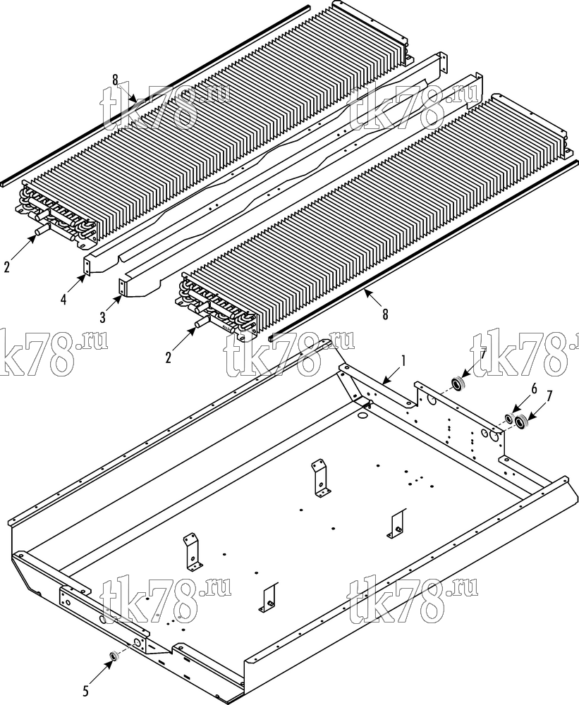 Каталог запчастей для Thermo King ATHENIA D700 W Split (900904) CONDENSER - STANDARD