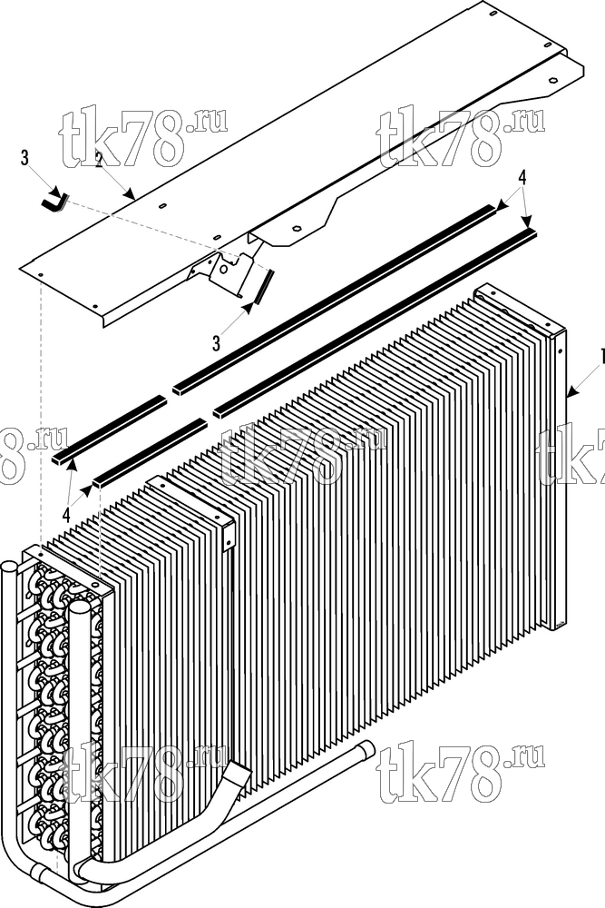 Каталог запчастей для Thermo King CITADIS 26 kW TOULOUSE CONDENSER LEFT