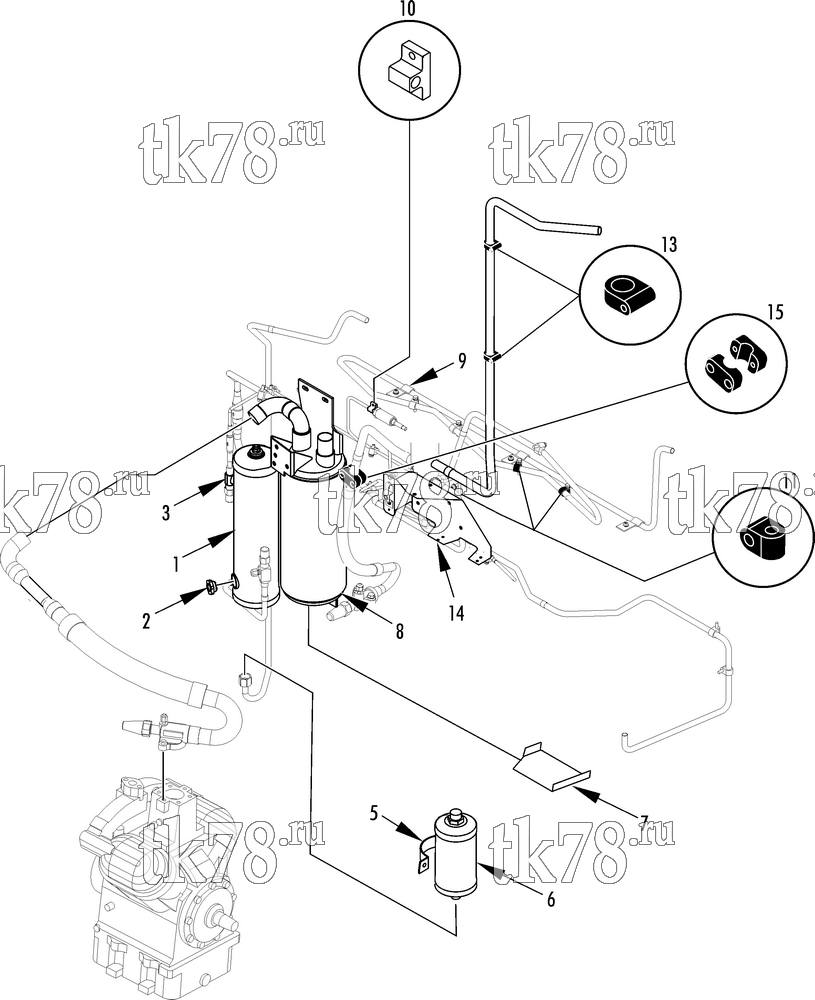 Каталог запчастей для Thermo King  REFRIGERATION COMPONENT MOUNTING
