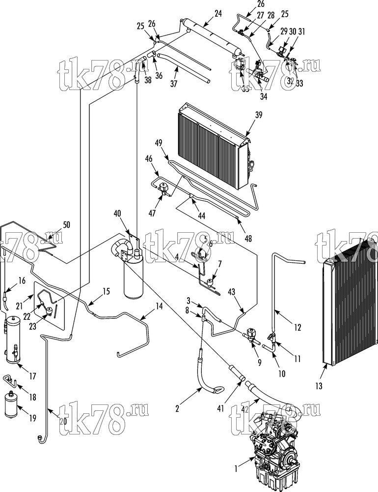 Каталог запчастей для Thermo King  REFRIGERATION COMPONENTS SPECTRUM SLX