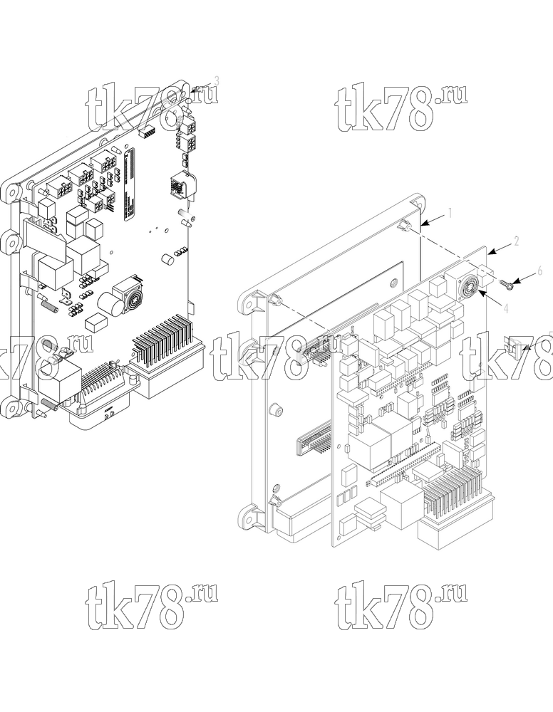 Каталог запчастей для Thermo King  CONTROLLER INTERFACE ASSEMBLY