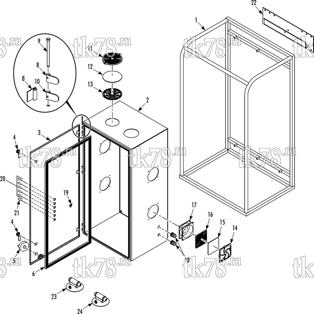 Каталог запчастей для Thermo King EMS-3300 STRUCTURAL COMPONENTS