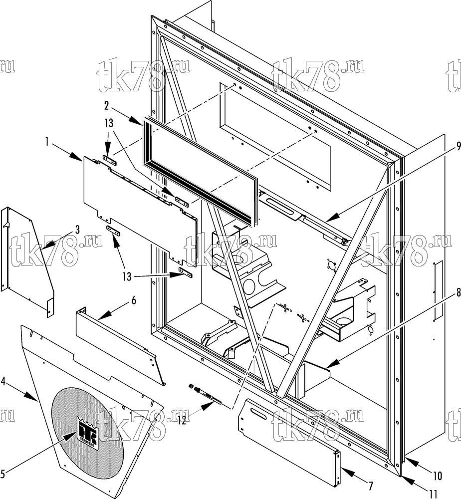 Каталог запчастей для Thermo King MAGNUM PLUS CONDENSER COMPONENTS