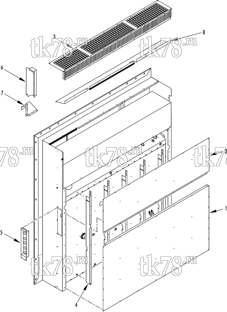 Каталог запчастей для Thermo King MAGNUM PLUS EVAPORATOR PANELS