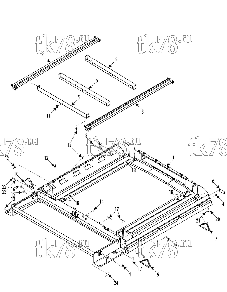 Каталог запчастей для Thermo King X900 FRAME