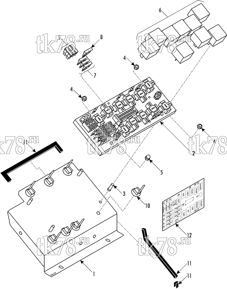 Каталог запчастей для Thermo King ATHENIA S960 Iveco CONTROLLER #1 (for unit  w/o heater)