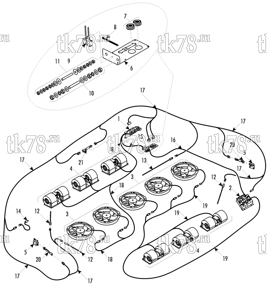 Каталог запчастей для Thermo King ATHENIA S960 Iveco ELECTRICAL COMPONENTS