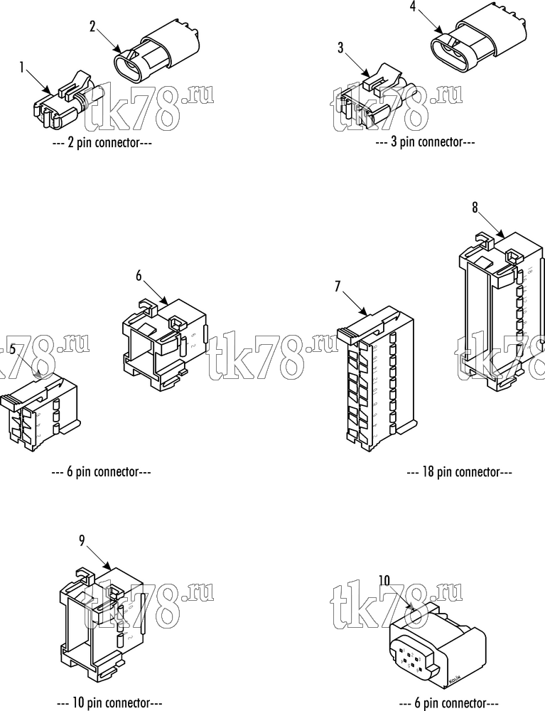 Каталог запчастей для Thermo King ATHENIA S805 Iveco CONNECTORS