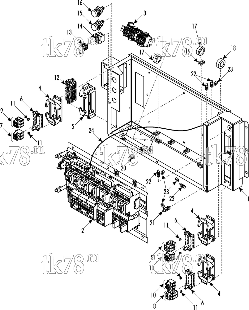 Каталог запчастей для Thermo King CITADIS 35 kW TTNG ELECTRO BOX