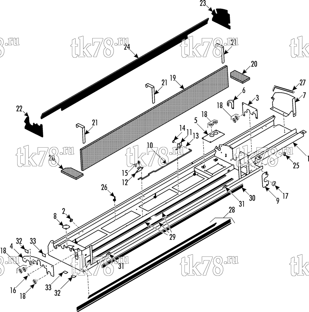 Каталог запчастей для Thermo King ATHENIA D500 Compact EVAPORATOR BASE 2