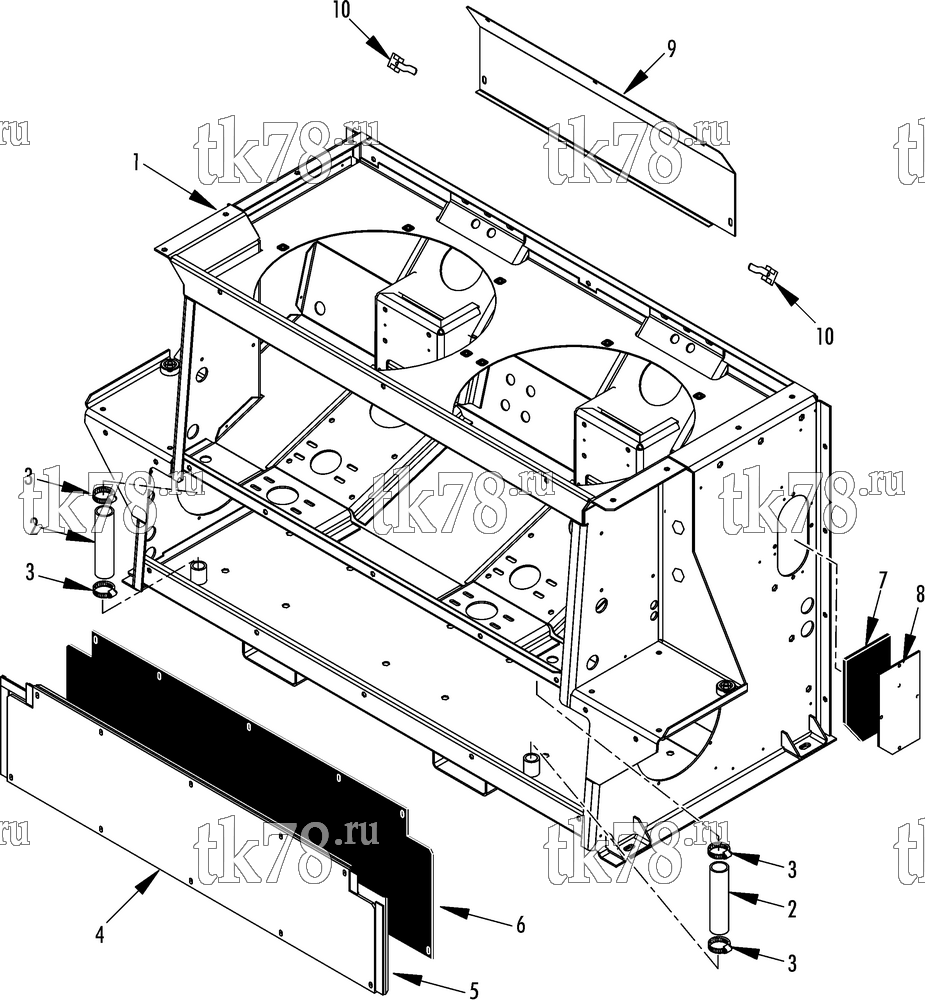 Каталог запчастей для Thermo King TE11-M6 STRUCTURAL COMPONENTS