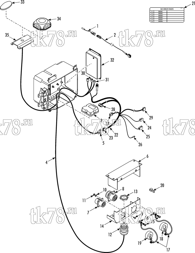 Каталог запчастей для Thermo King T-1000 SPECTRUM TSA DAS II/TracKing CONTROL BOX
