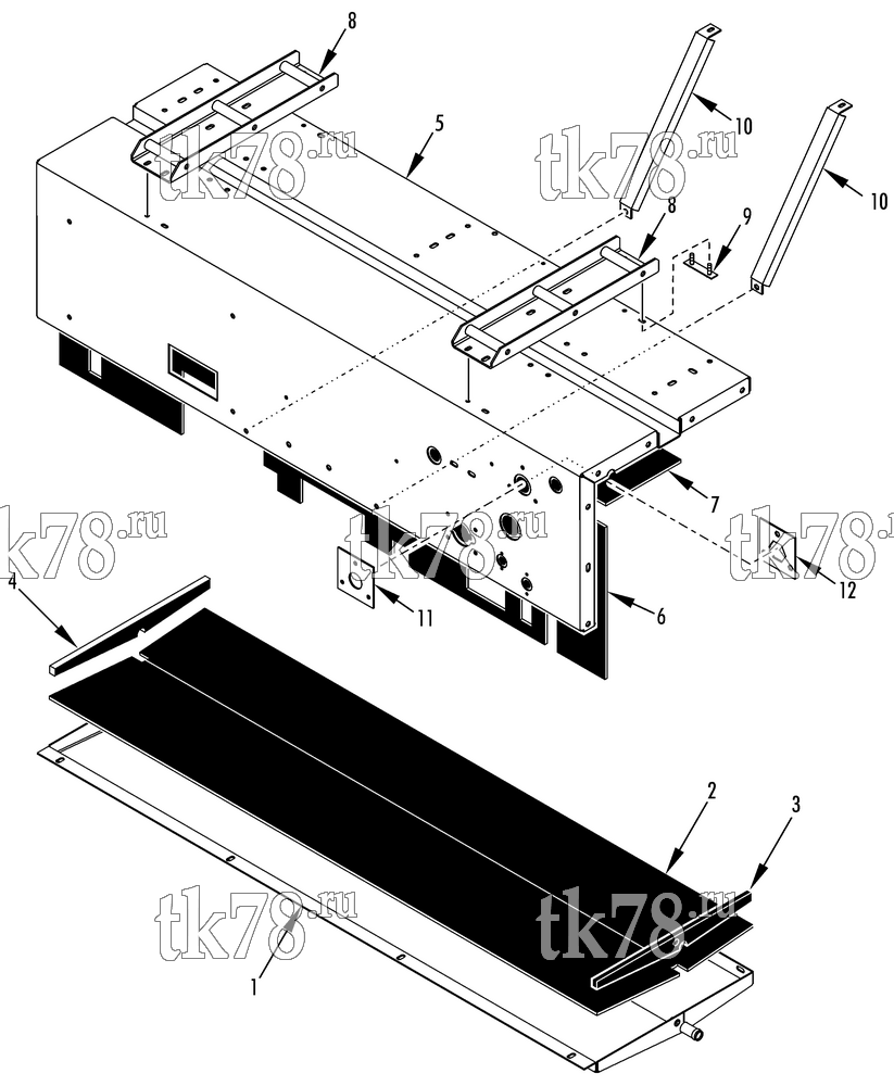 Каталог запчастей для Thermo King D5-M3 & M3A EVAPORATOR STRUCTURAL COMPONENTS