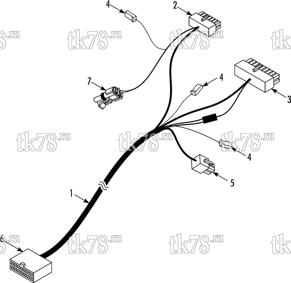 Каталог запчастей для Thermo King  HARNESS DRIVER TO EVAPORATOR
