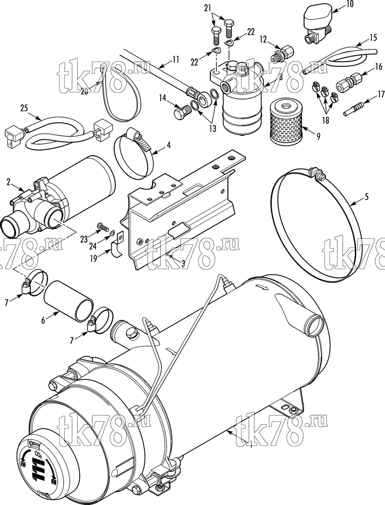 Каталог запчастей для Thermo King  HEATER INSTALLATION COMPONENTS