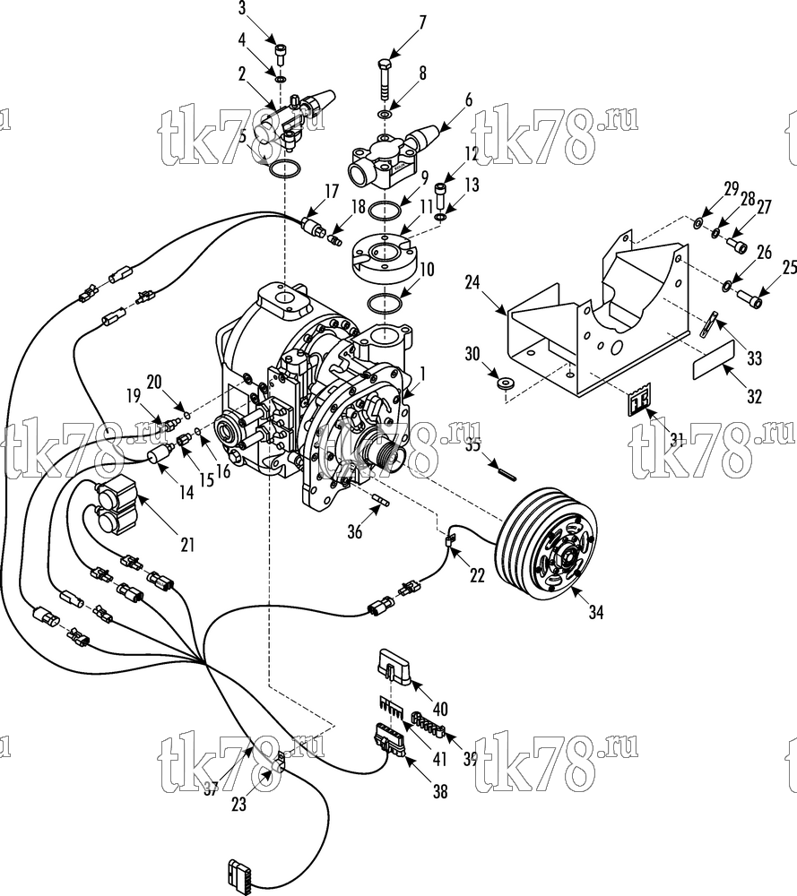 Каталог запчастей для Thermo King ASR-140 II PLUS IIB/AUS COMPRESSOR GROUP (1E55520G01, KIT 701765)