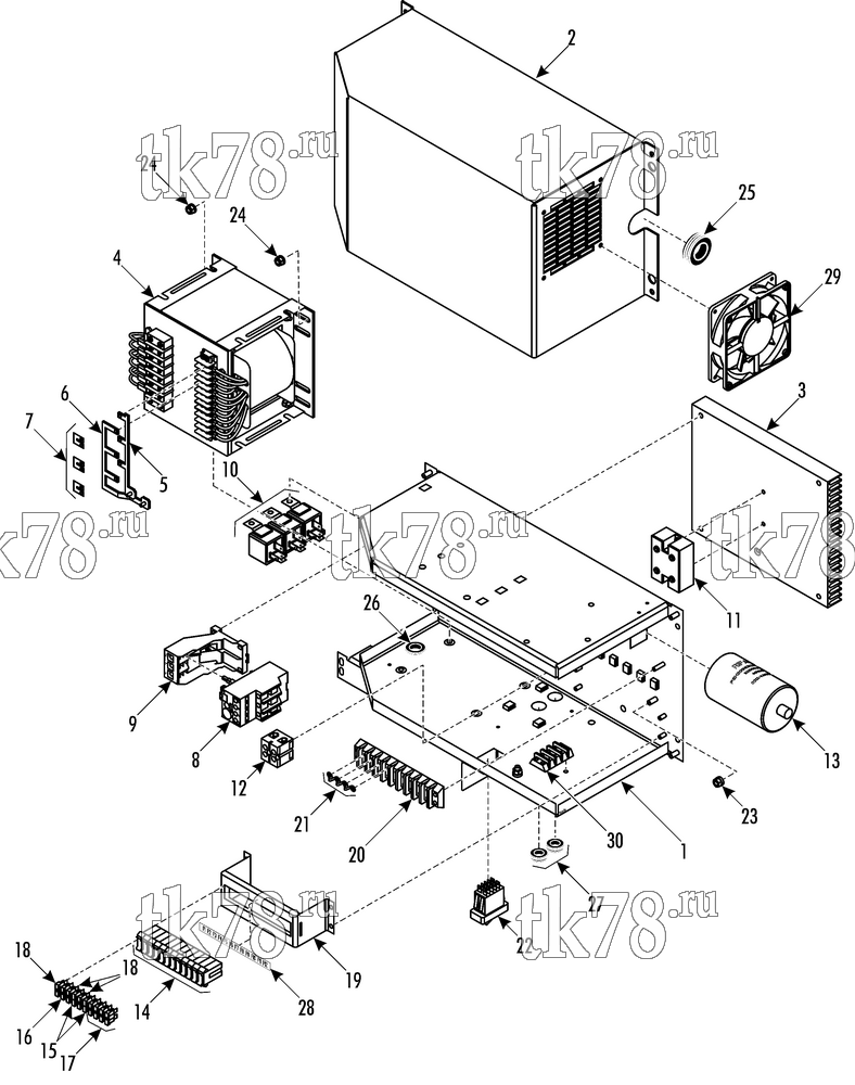 Каталог запчастей для Thermo King CT-15 POWER BOX (24 V)