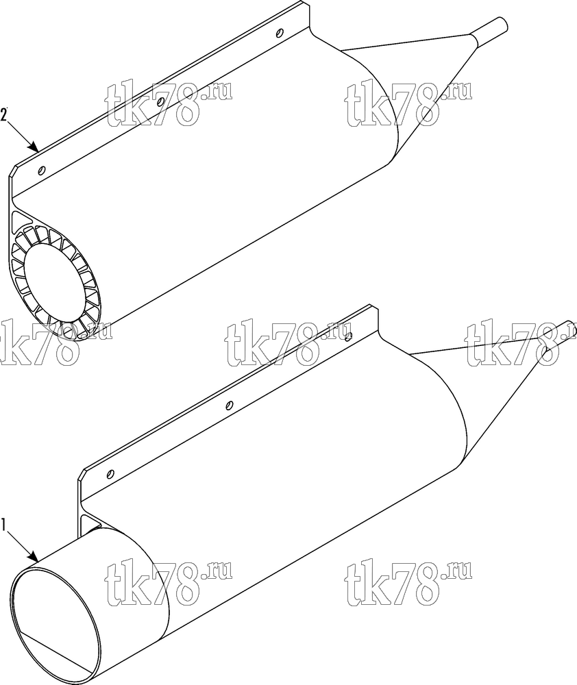 Каталог запчастей для Thermo King CT-10 & CT-15 SR-3 CO2 MUFFLER