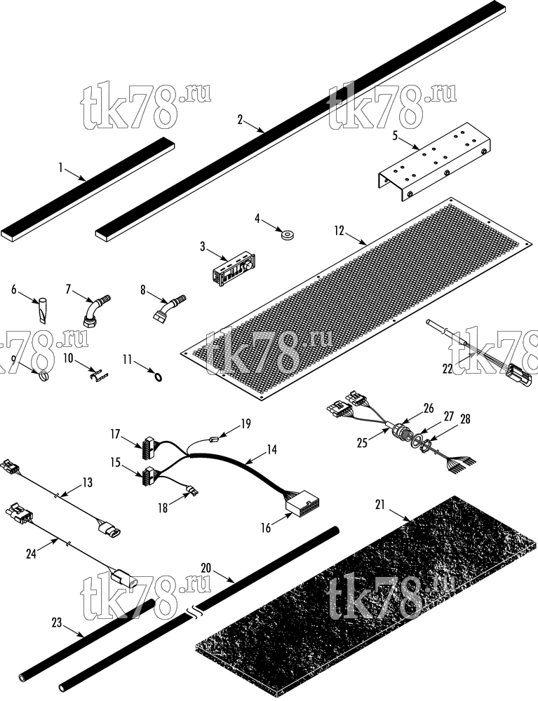 Каталог запчастей для Thermo King D5-M3 & M3A INSTALLATION COMPONENTS (800252 & 800253)