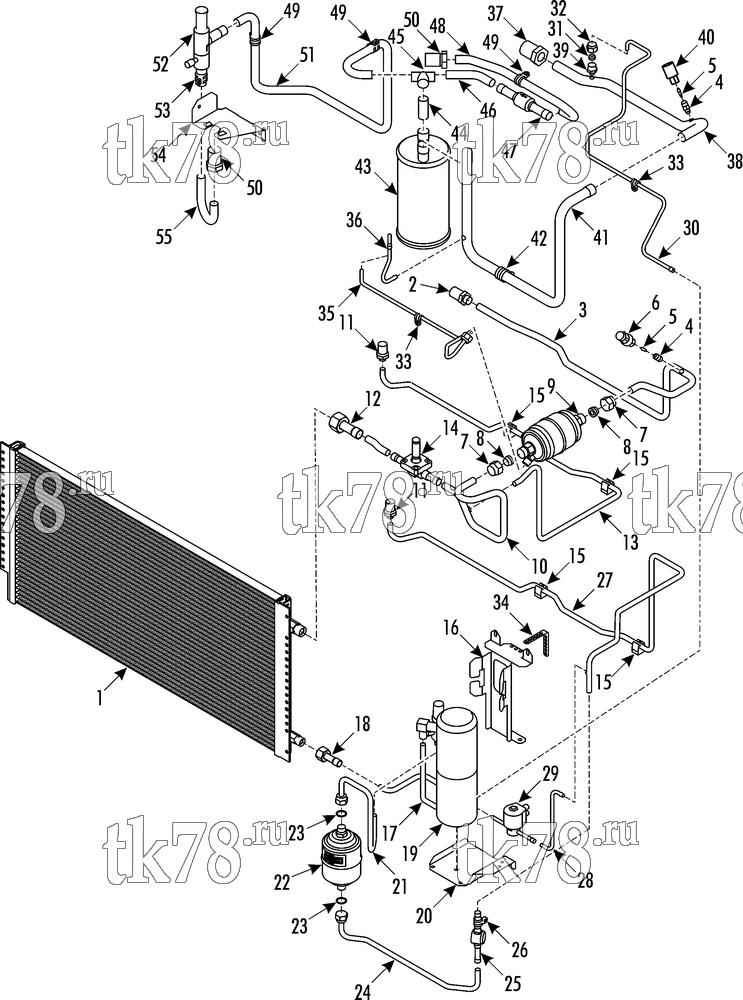 Каталог запчастей для Thermo King V-500 TC Series DSR REFRIGERATION GROUP (V-500 30, 5/09 & after, microchannel coil)