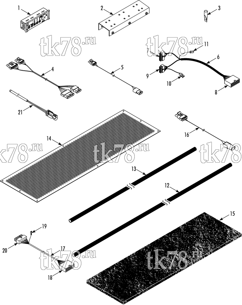 Каталог запчастей для Thermo King D5-M6 INSTALLATION COMPONENTS (KIT 800392 & 800394)