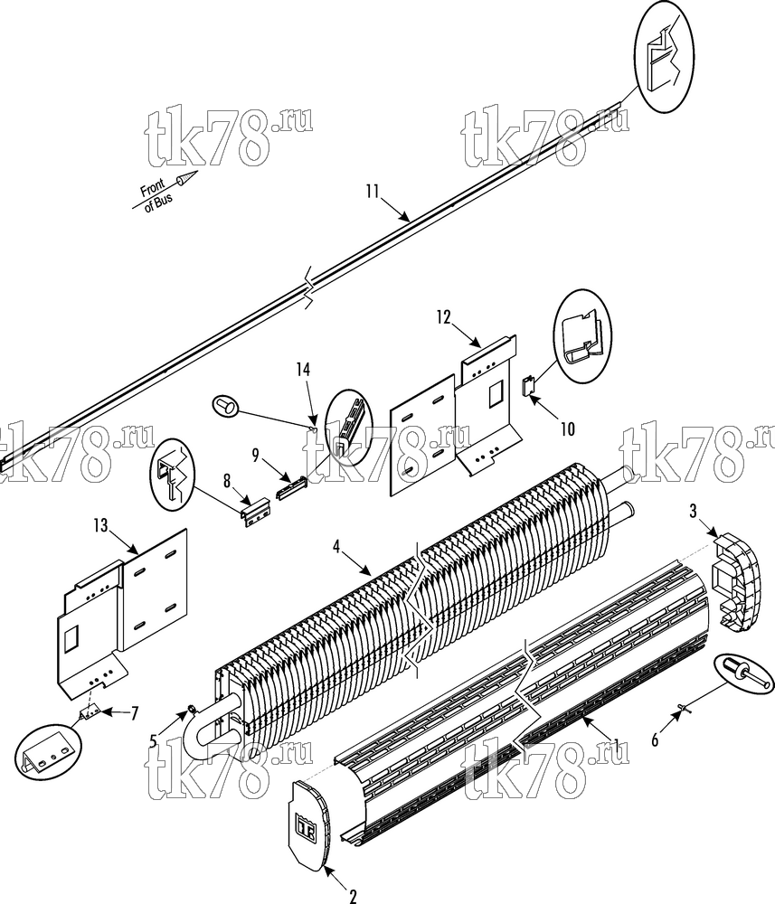 Каталог запчастей для Thermo King  CONVECTOR (1E46607G01)