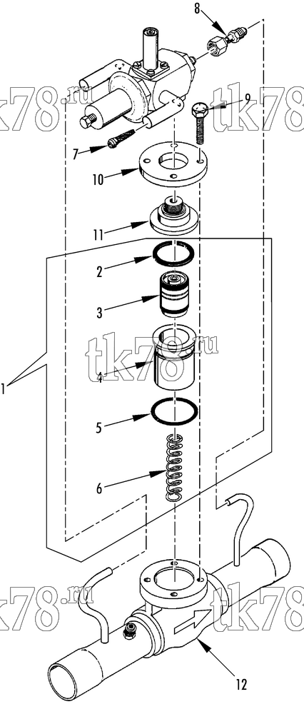 Каталог запчастей для Thermo King X1000 AP VALVE ASSEMBLY - EPR