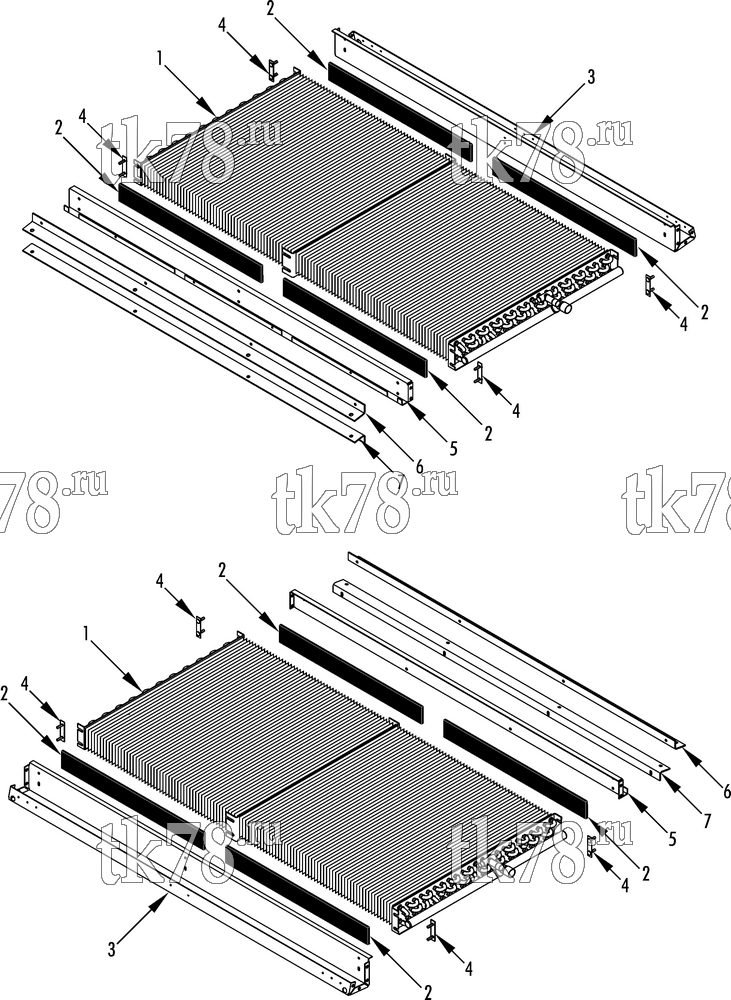 Каталог запчастей для Thermo King  CONDENSER MOUNTING COMPONENTS