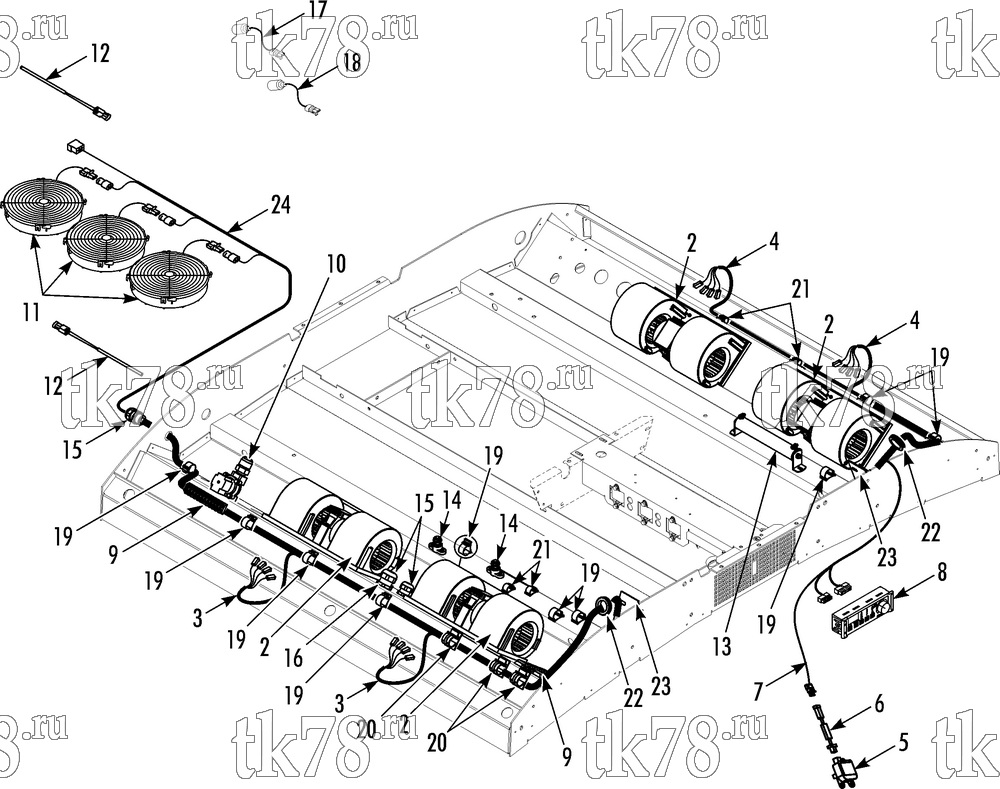 Каталог запчастей для Thermo King MRT-SP (901123) ELECTRICAL COMPONENTS