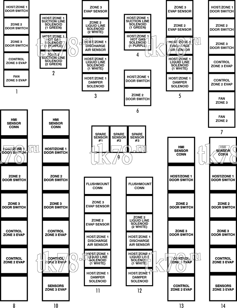 Каталог запчастей для Thermo King SPECTRUM SB 50 for MBM NAMEPLATES