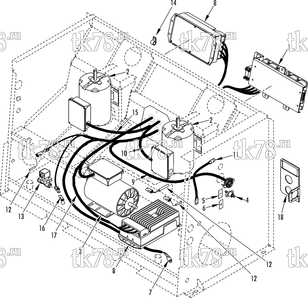 Каталог запчастей для Thermo King  ELECTRICAL COMPONENTS