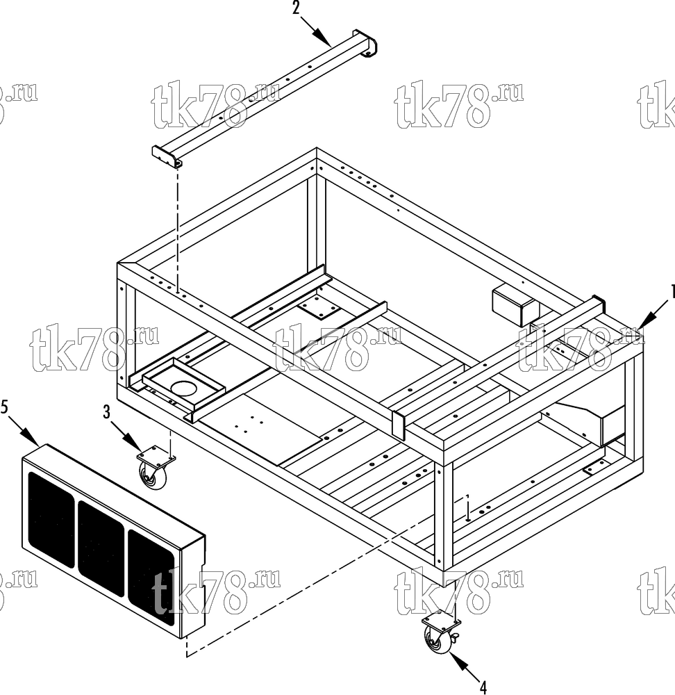 Каталог запчастей для Thermo King T-Series Bus Recip Simulator Training Unit FRAME