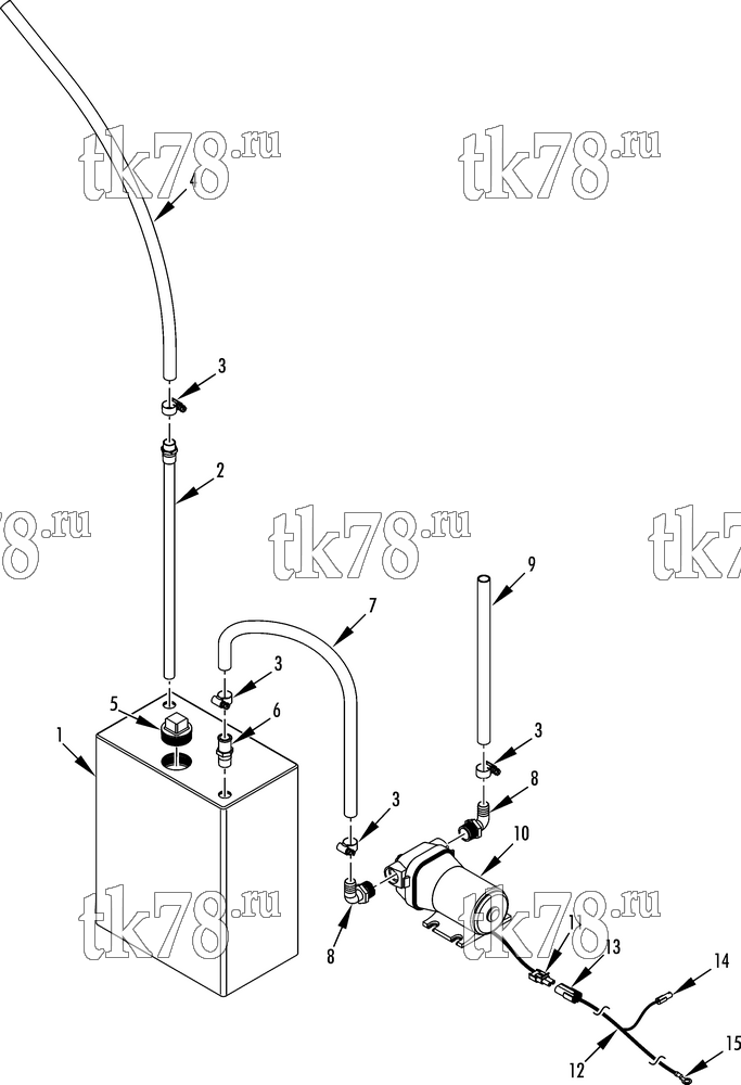 Каталог запчастей для Thermo King T-Series Bus Recip Simulator Training Unit COOLING TRANSFER SYSTEM