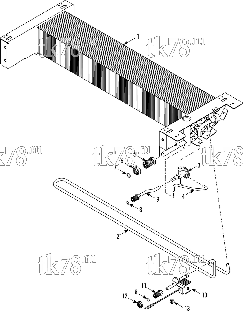 Каталог запчастей для Thermo King SV-400 EVAPORATOR REFRIGERATION