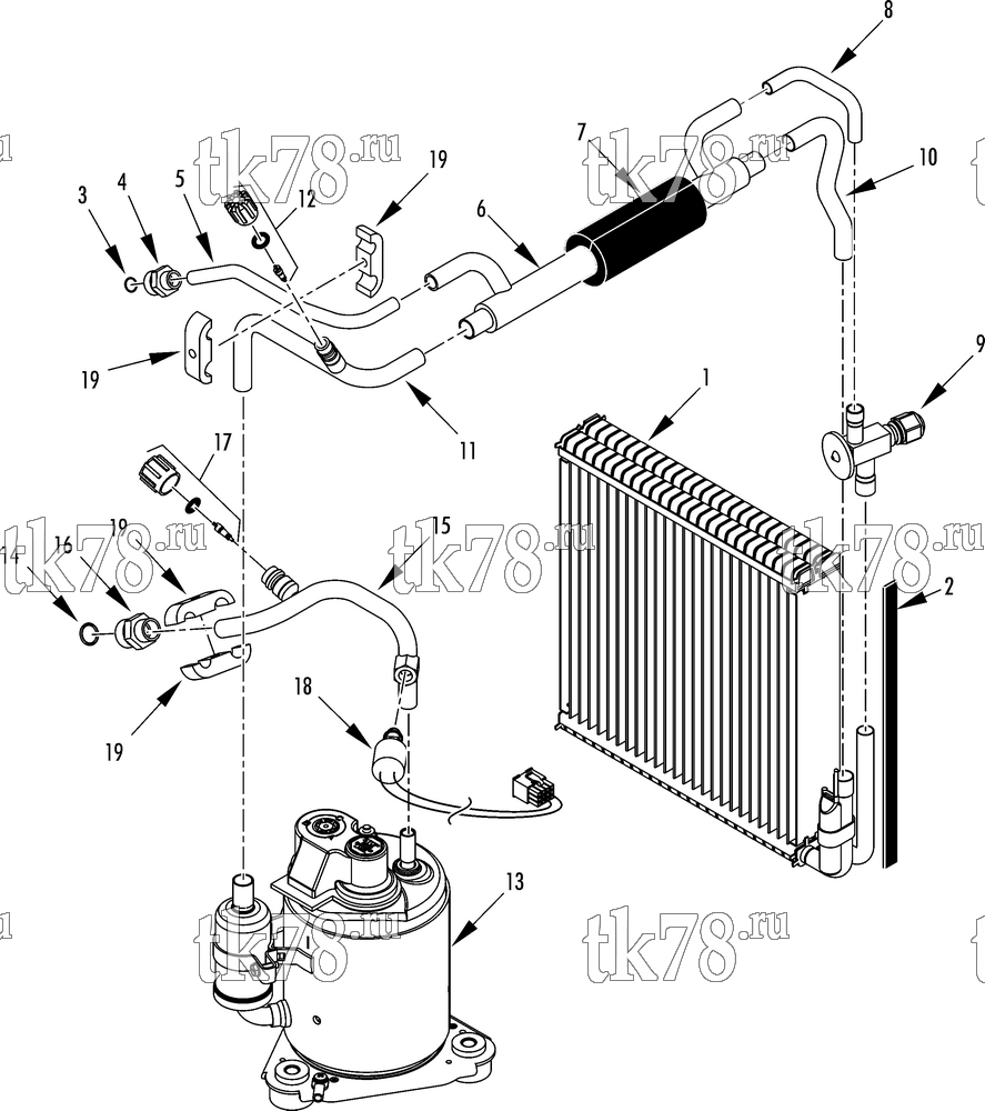 Каталог запчастей для Thermo King TriPac e EVAPORATOR REFRIGERATION