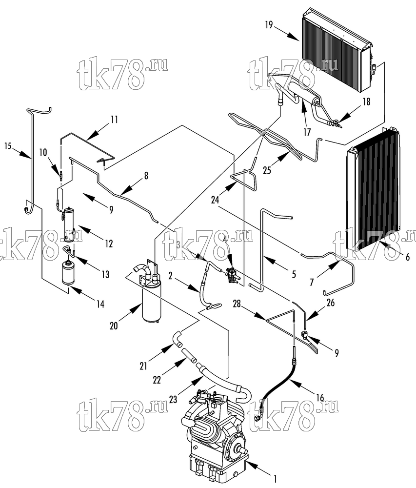 Каталог запчастей для Thermo King SLX 100 Complete REFRIGERATION COMPONENTS SLX 100 & 200 (5/10 & after micro channel cond coil)