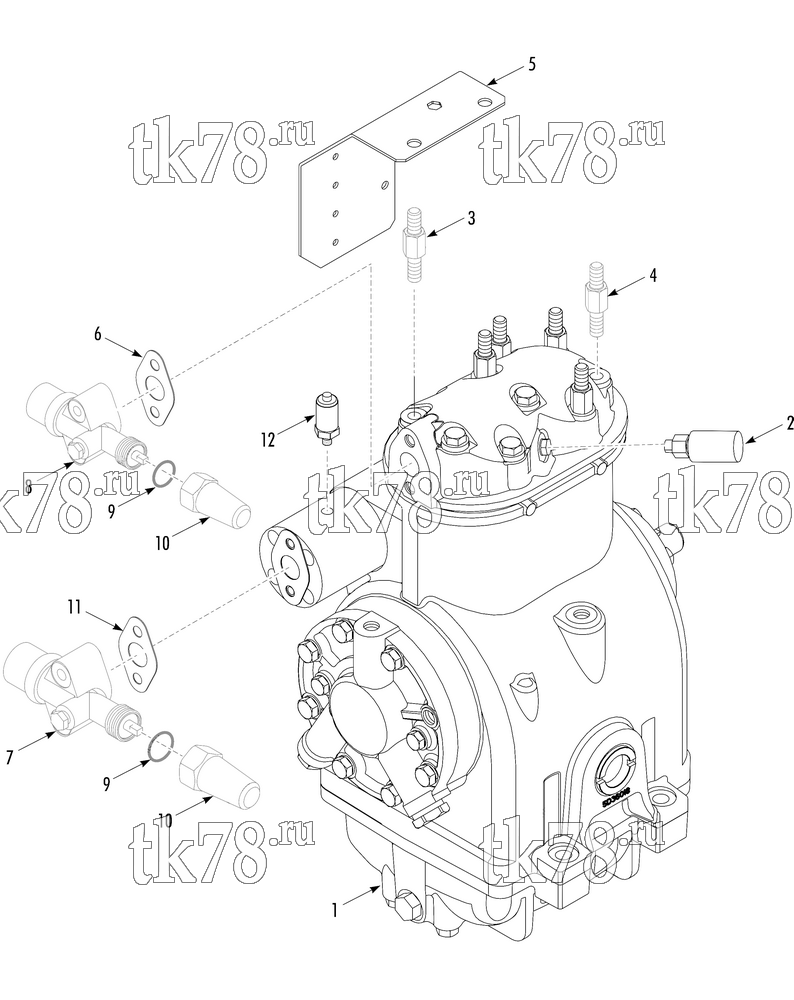 Каталог запчастей для Thermo King T-600 M COMPRESSOR GROUP