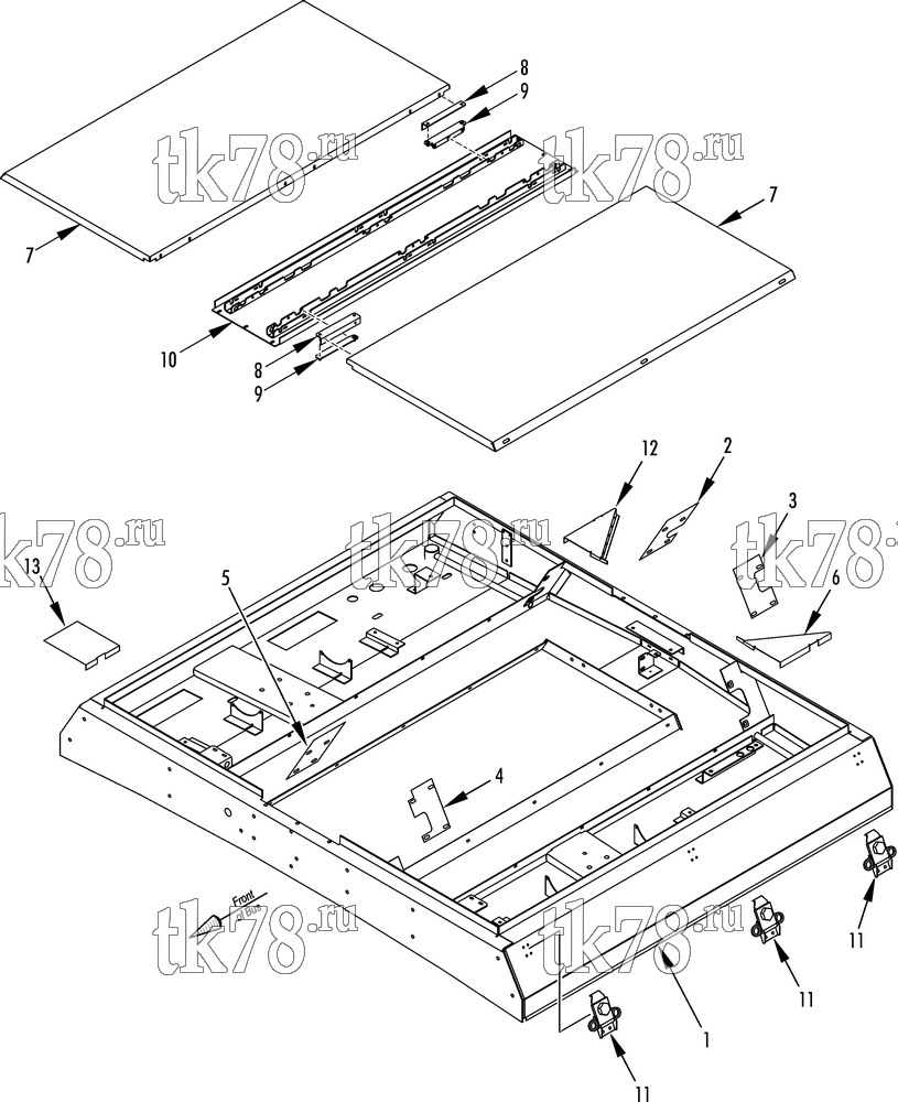 Каталог запчастей для Thermo King  EVAPORATOR STRUCTURAL