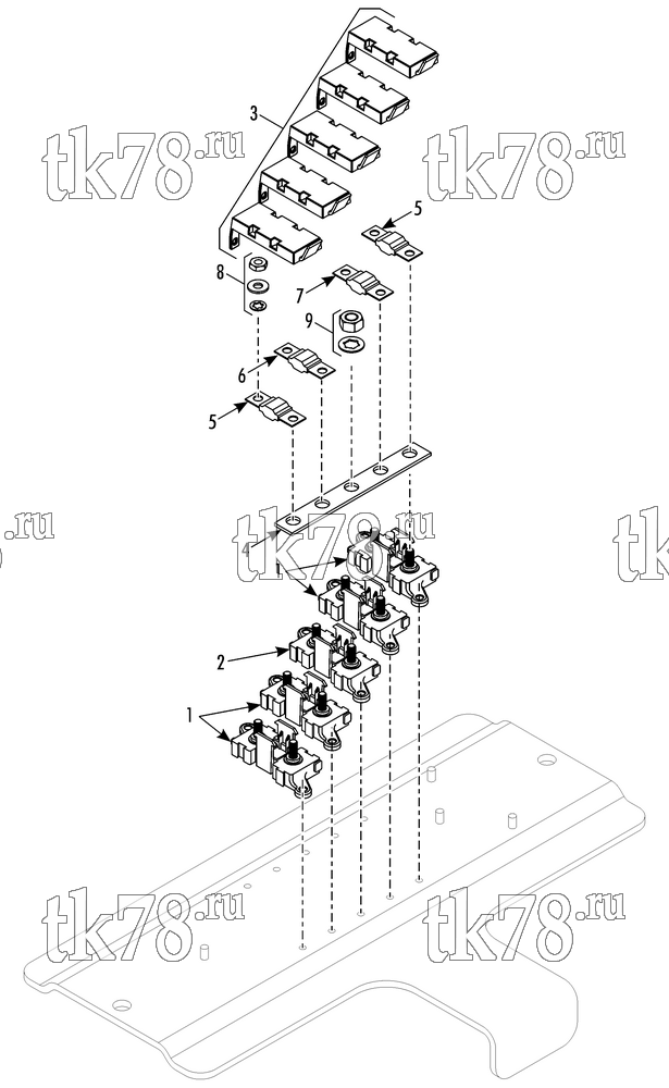 Каталог запчастей для Thermo King TriPac e FUSE BLOCK